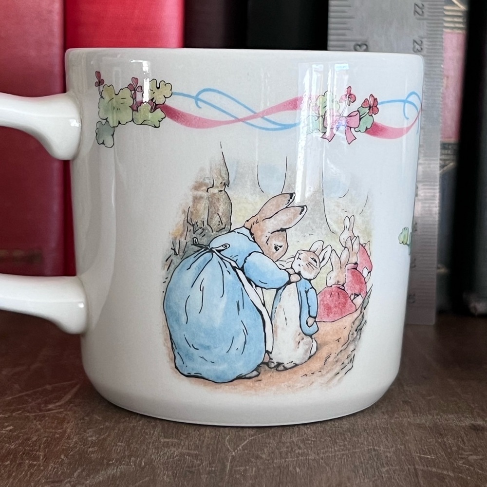 Wedgwood Peter Rabbit “For Your Christening” Mug Vintage Beatrix Potter Keepsake